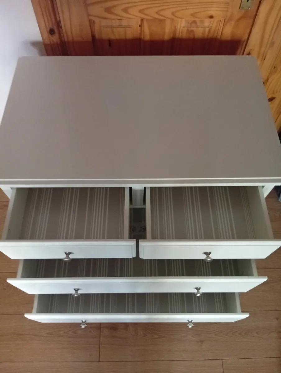 Quality Roomy White chest of drawers 6months - Image 4