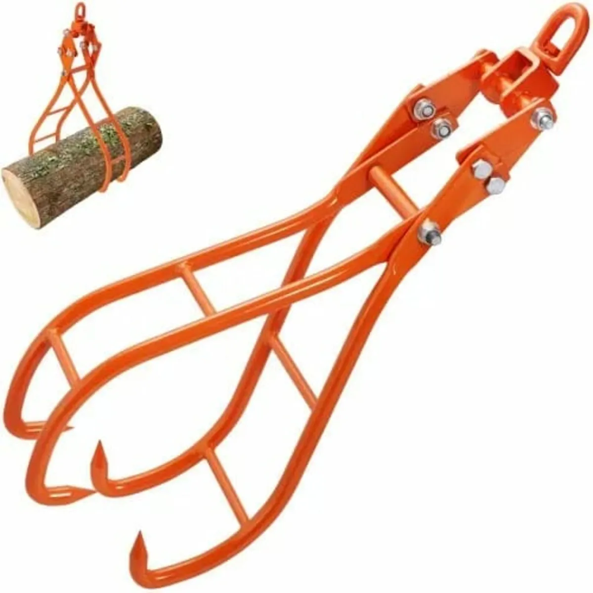 Timber Claw Hook, 28 inch 4 Claw Log Grapple for L - Image 1
