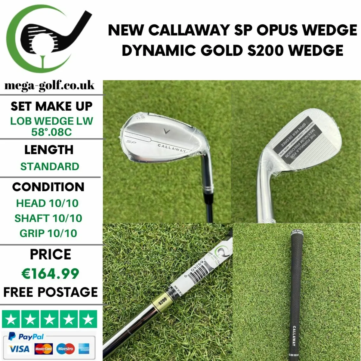 New Callaway SP Opus Wedge Lw 58°.08C / Wedge - Image 1