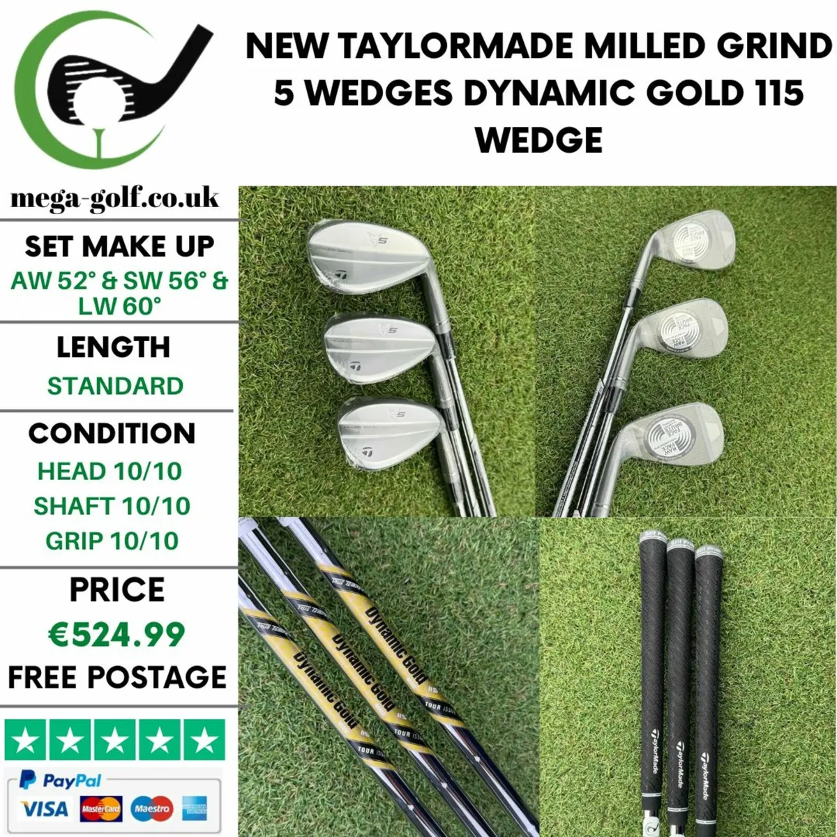 New Taylormade Milled Grind 5 Wedges Set / Wedge - Image 1