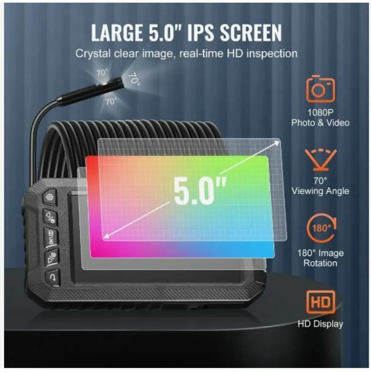Endoscope Camera with Lights Triple Lens - Image 2