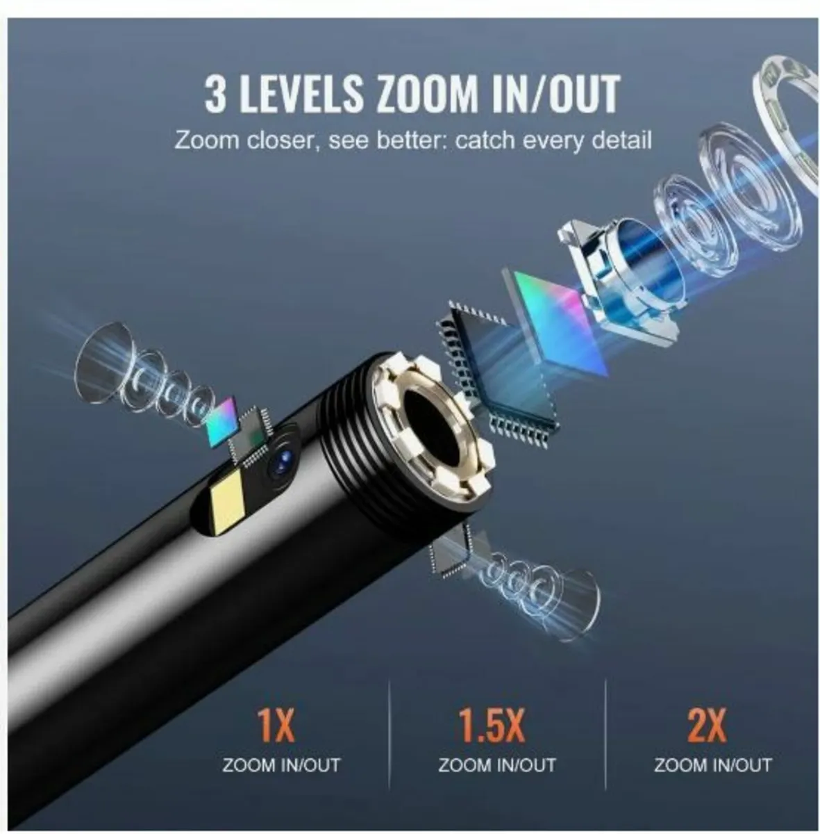 Endoscope Camera with Lights Triple Lens - Image 3