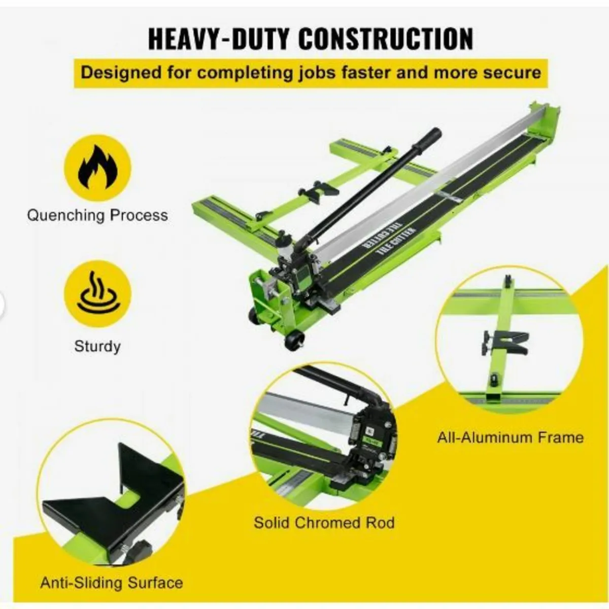 Tile Cutter 47-Inch Manual Tile Cutter 1.4-Inch - Image 3