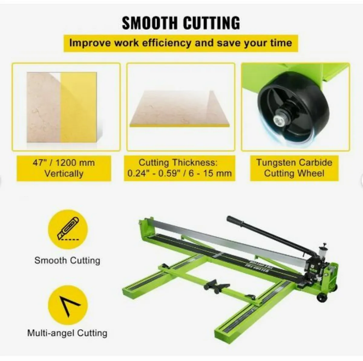 Tile Cutter 47-Inch Manual Tile Cutter 1.4-Inch - Image 4