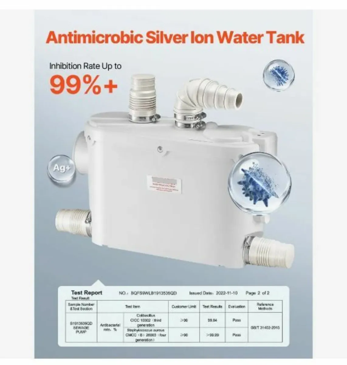 Macerator Pump, 500W, 6600 L/h Flow - Image 3