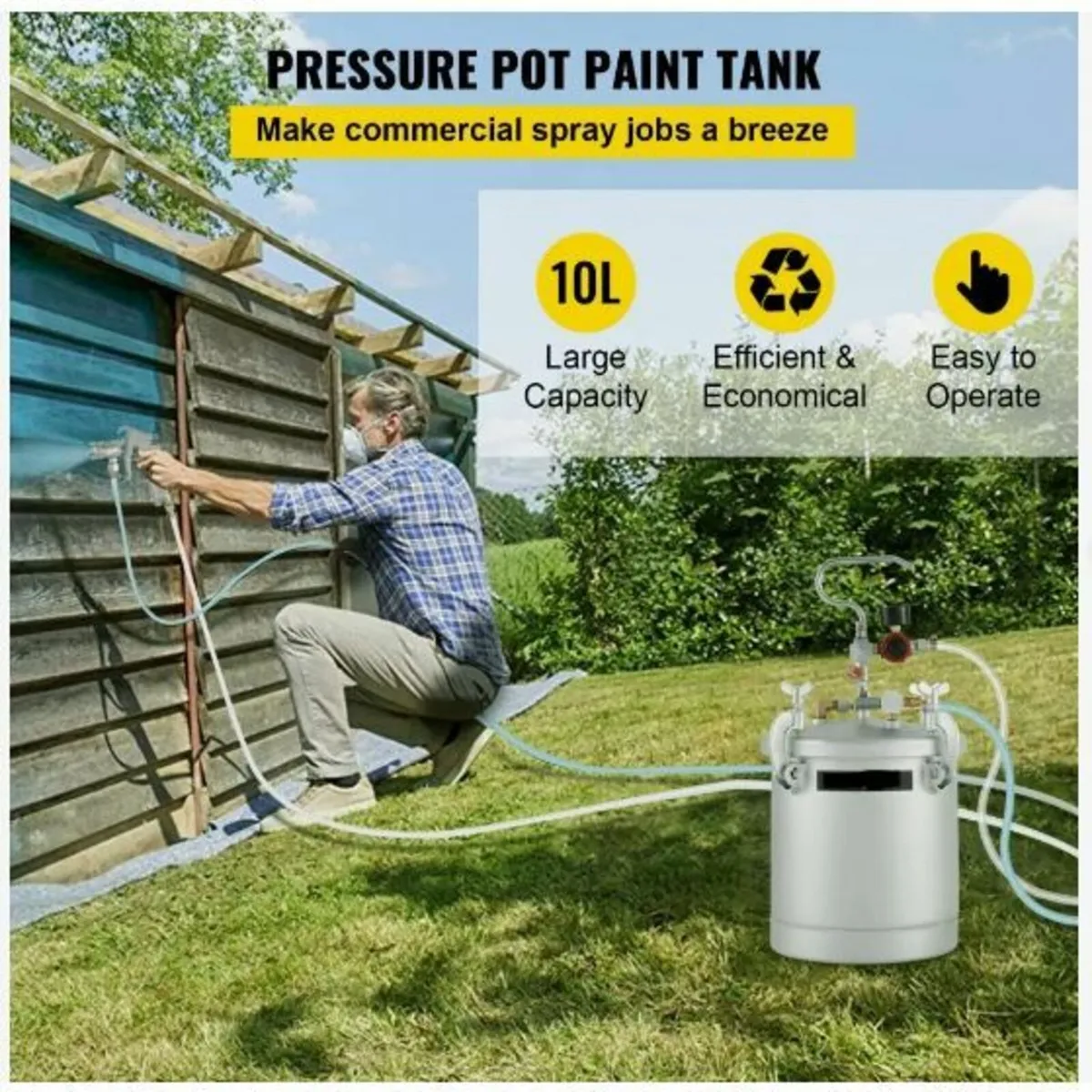 Commercial Paint Pressure Tank 2.5 Gallons - Image 3