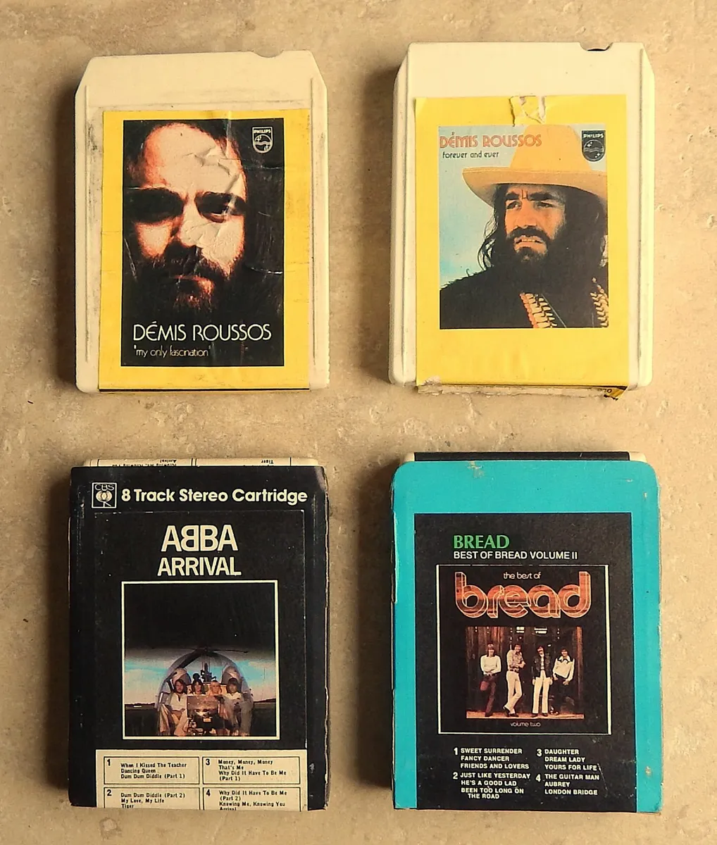 Selection of 4 Vintage 8-Track Cassettes - Image 1