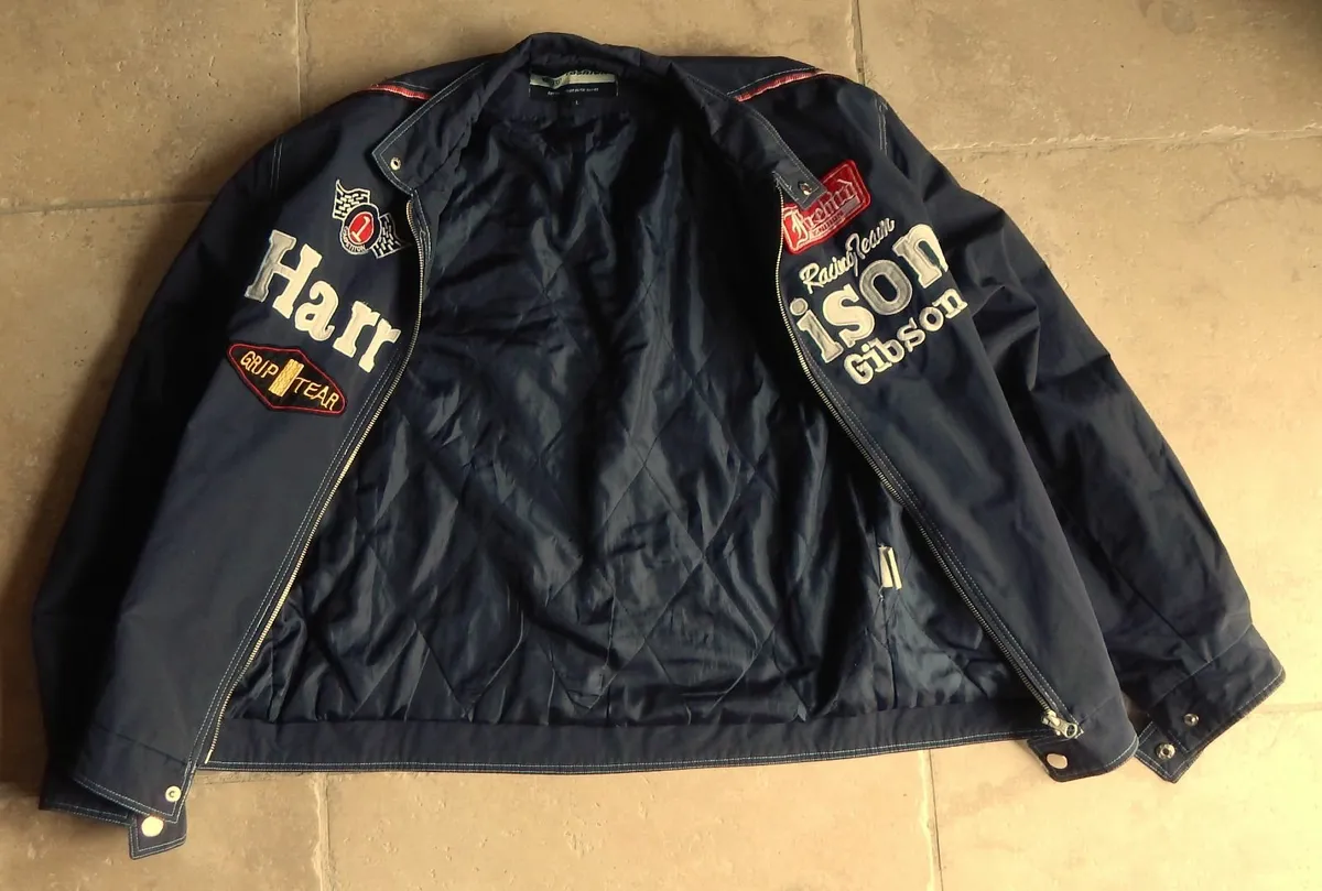 Vintage Harrison Gibson Black Racing Jacket 9 - Image 3