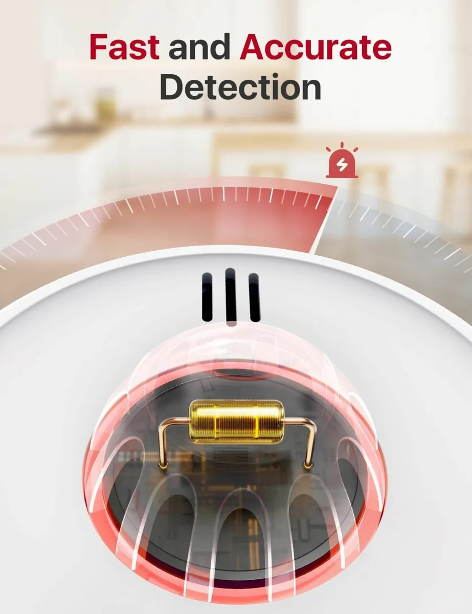 Wireless Interlinked Smoke Alarms Heat Alarm - Image 4