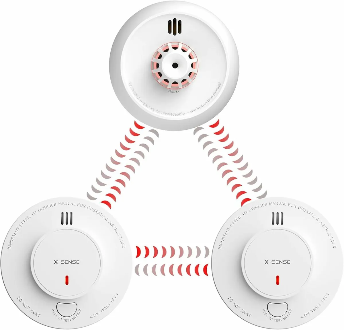 Wireless Interlinked Smoke Alarms Heat Alarm - Image 1