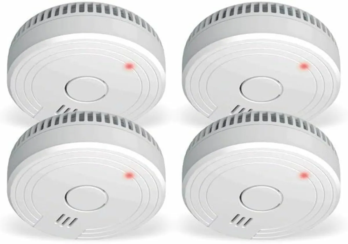 4 Pack smoke detector complies European standard - Image 2