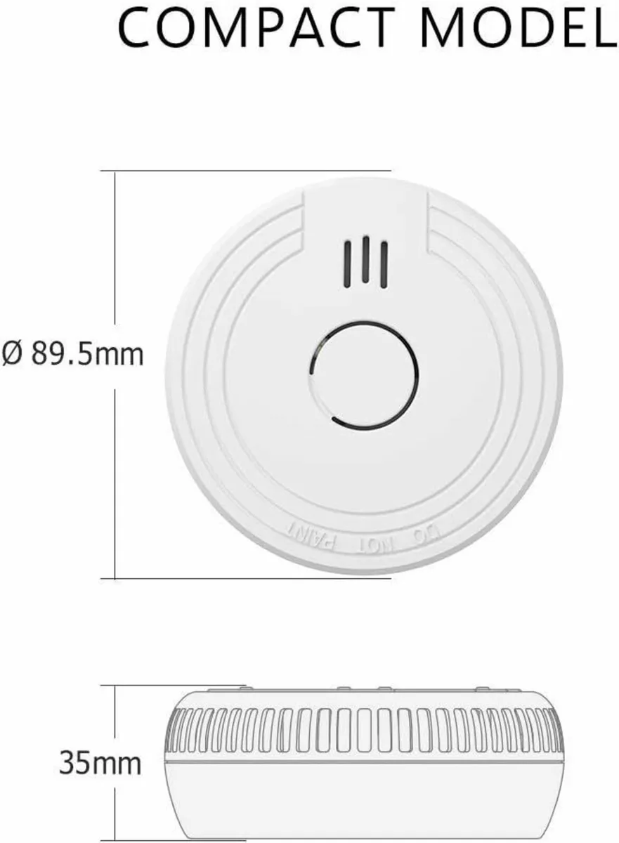 4 Pack smoke detector complies European standard - Image 4