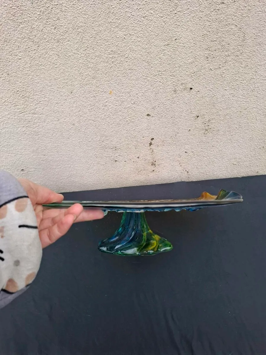 Glass cake stand postage possible - Image 2