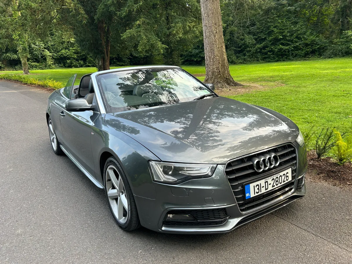 13 Audi A5 TDI Sline Convertible Automatic Low Km - Image 2