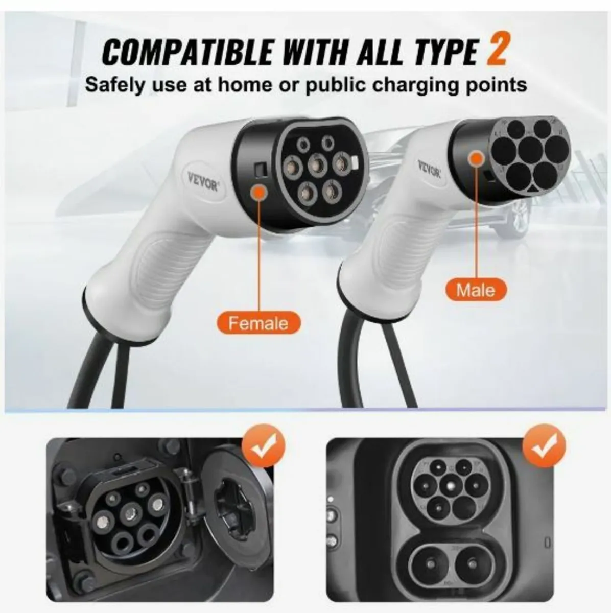 Type 2 to Type 2 EV Charging Cable, 32Amp - Image 4