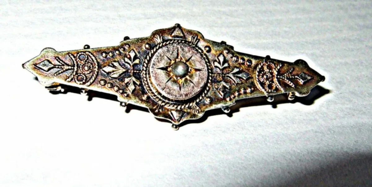 Vintage Hallmarked 9ct Gold Brooch / Tie Pin - Image 2