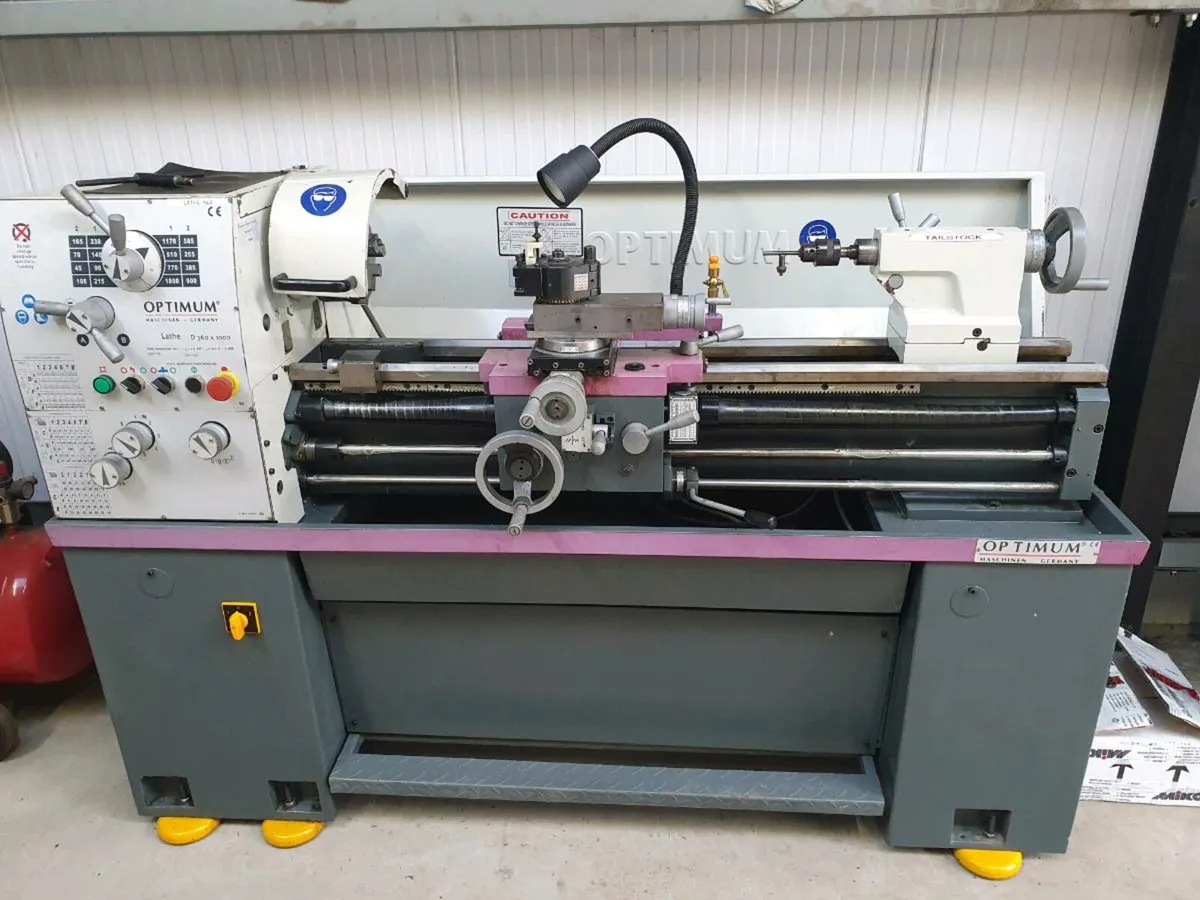 Optimum 360 x 1000 center lathe - Image 1