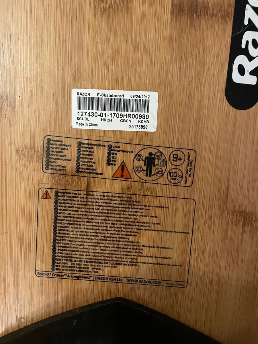 Electric skateboard (Razor X) - Image 3