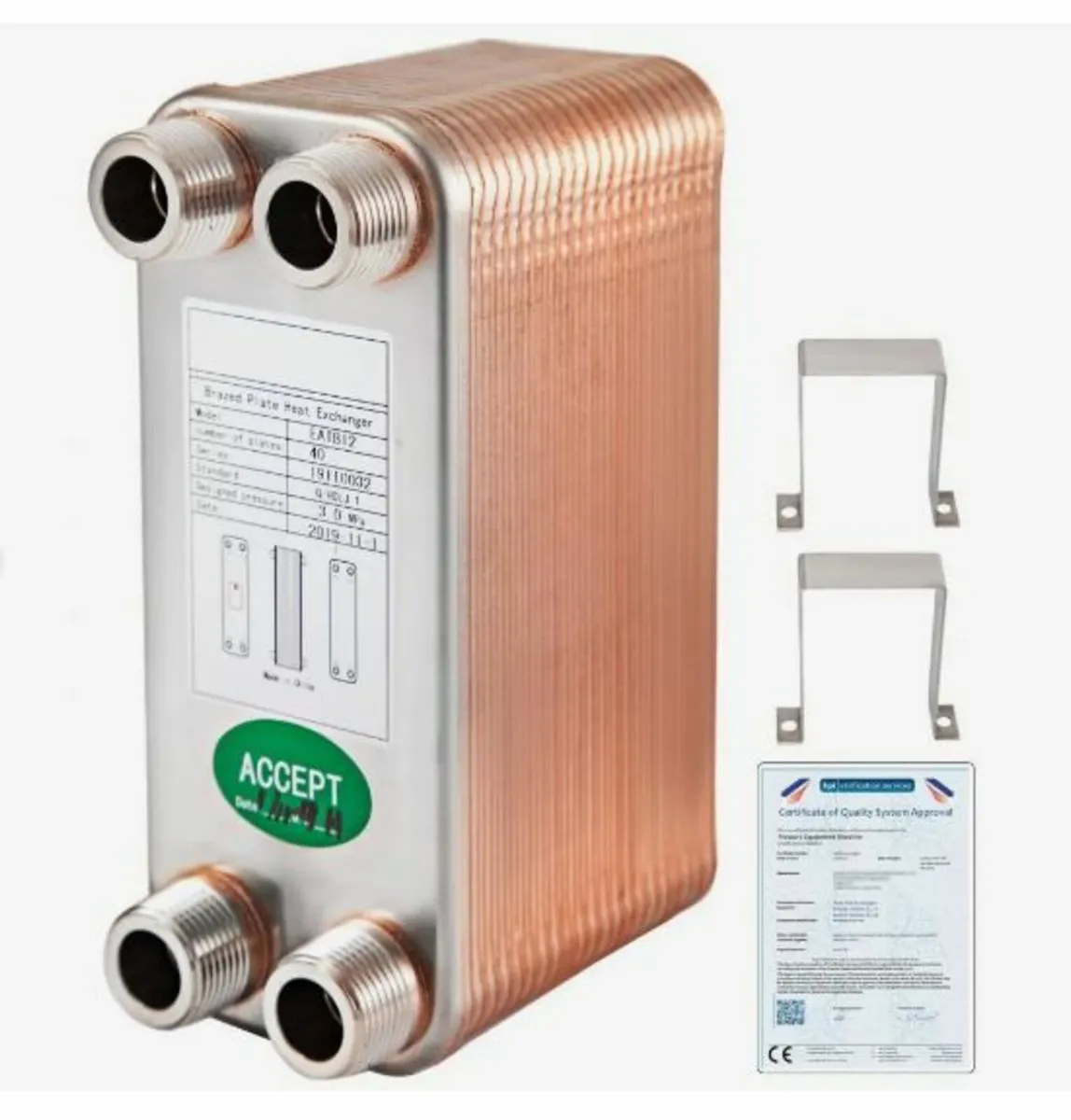 Heat Exchanger 3/4” MNPT Ports - Image 1