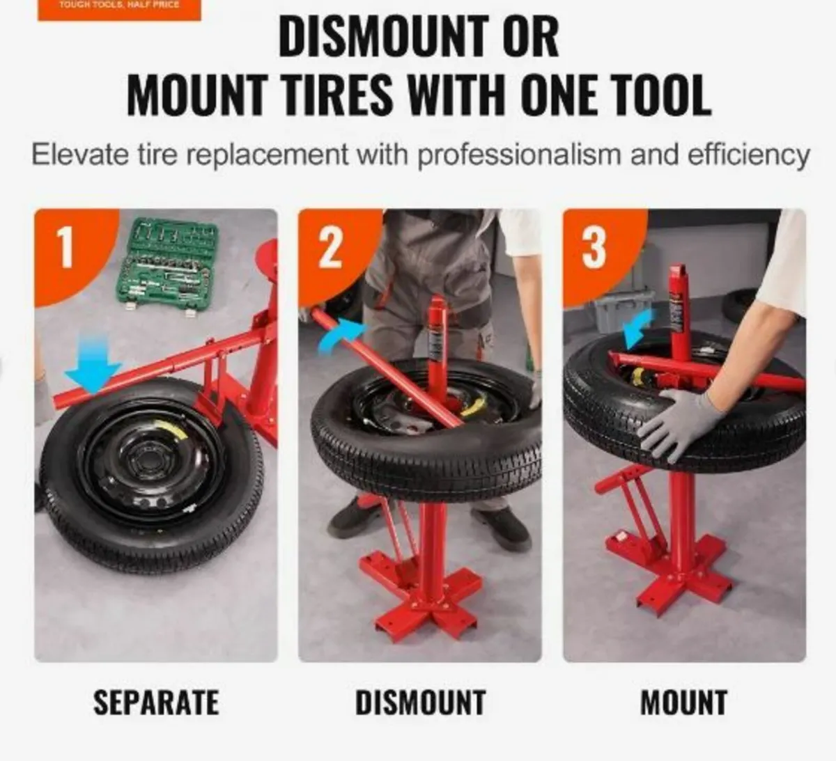 Portable Manual Tire Changer Bead Breaker Tool - Image 2
