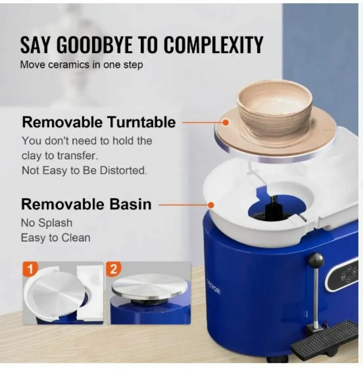 Pottery Wheel 27.9 cm Ceramic Wheel - Image 3