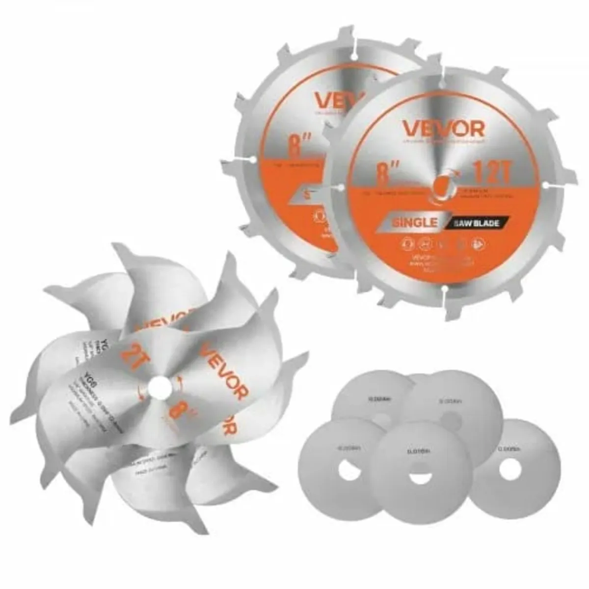 Dado Blade Set, 203 mm Diameter, 12 Sharp Alloy Te - Image 1