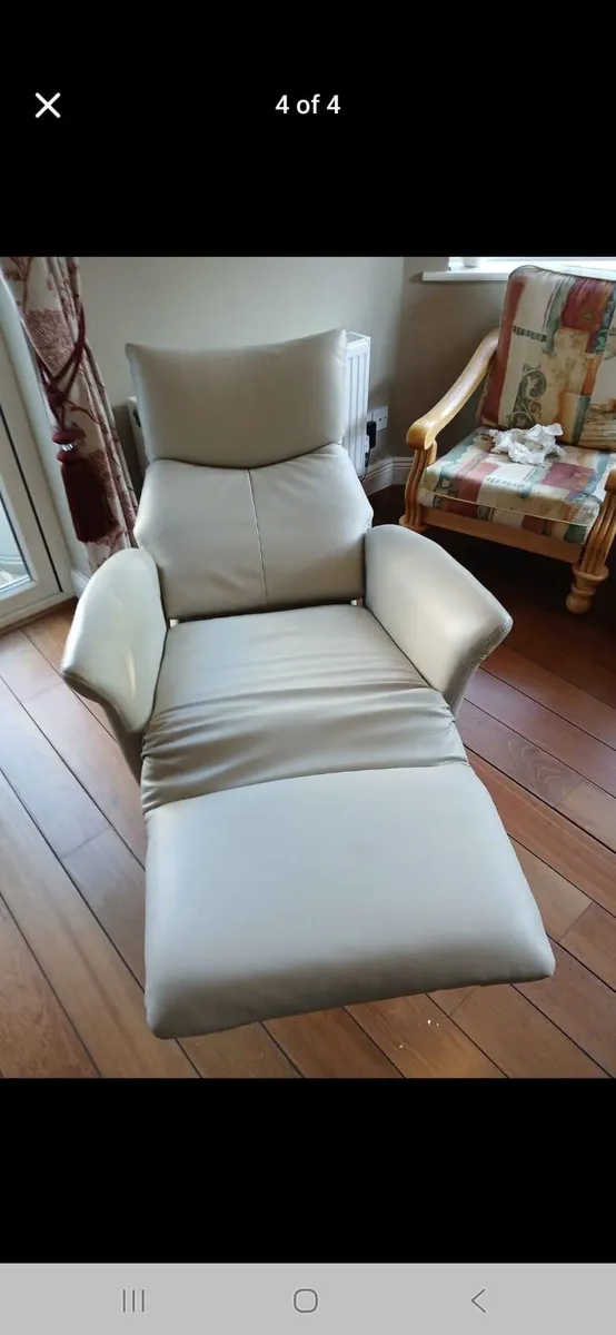 Leather Recliner Arm Chair - Image 4