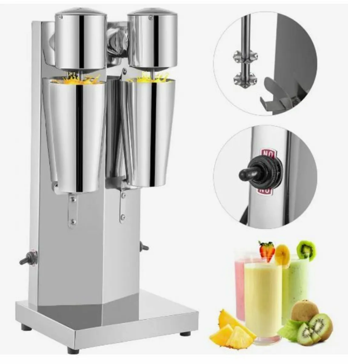 Milkshake Maker Kit, Stainless Steel - Image 1