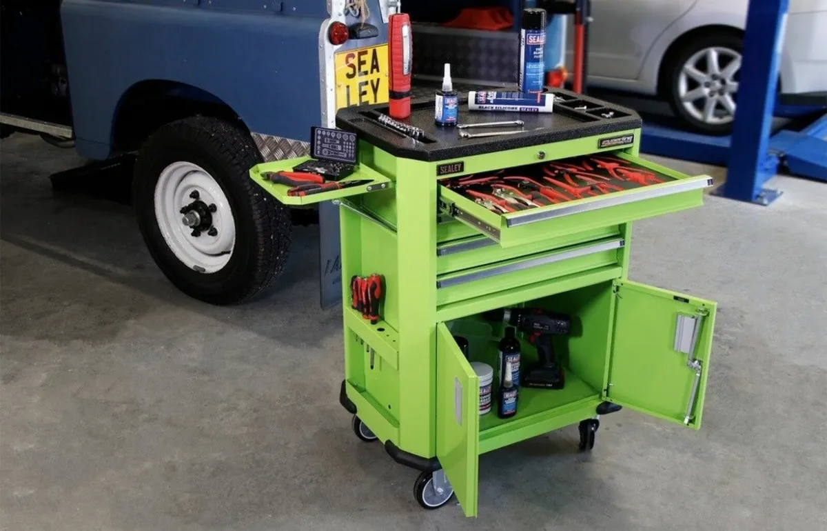 Sealey Superline PRO® Tool Trolley with 4 Drawers - Image 1
