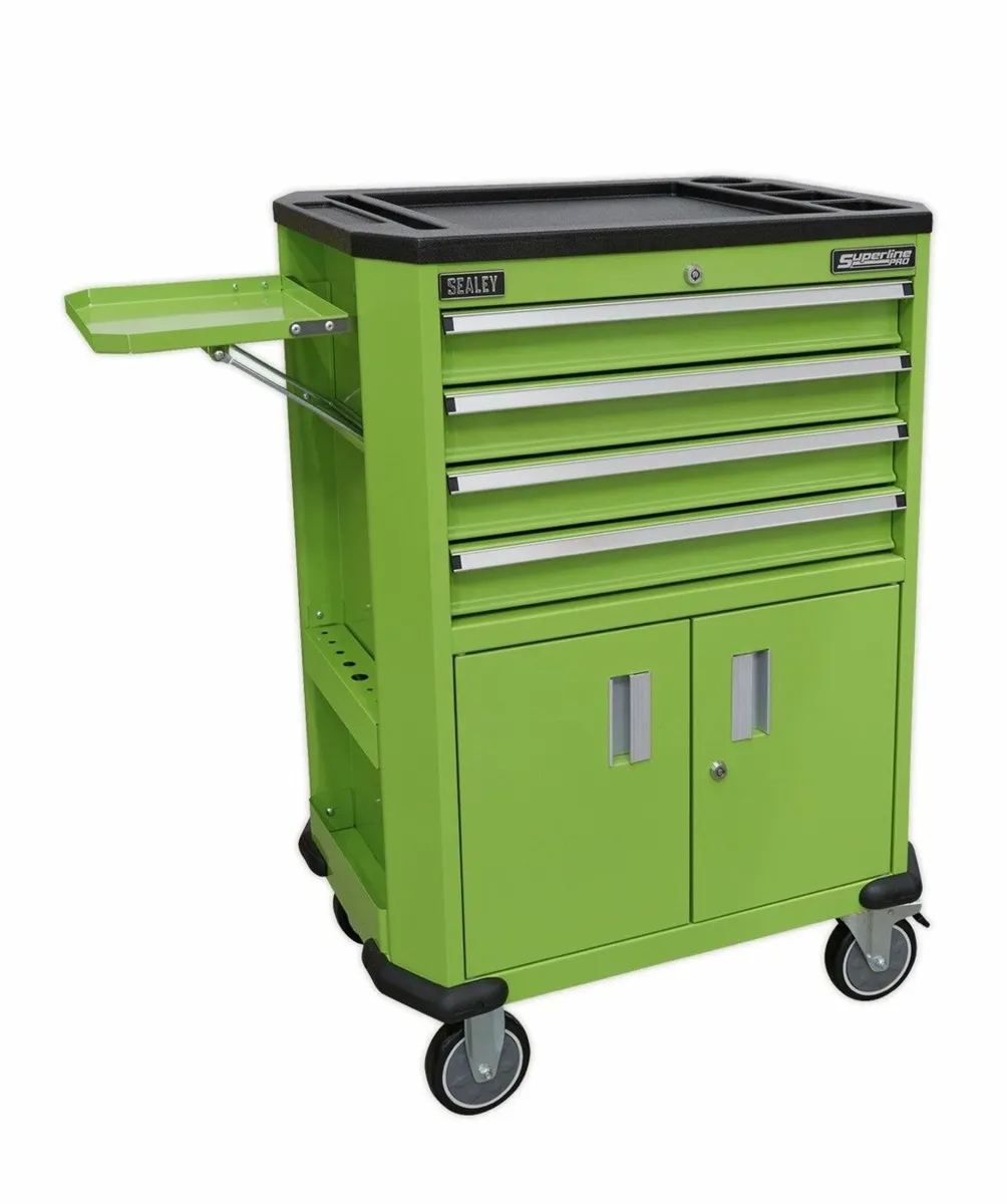 Sealey Superline PRO® Tool Trolley with 4 Drawers - Image 3