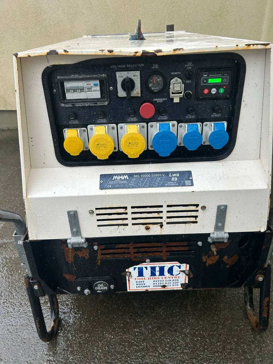 Mhm 10kva generator 1700hrs 3cyl kohler diesel - Image 2