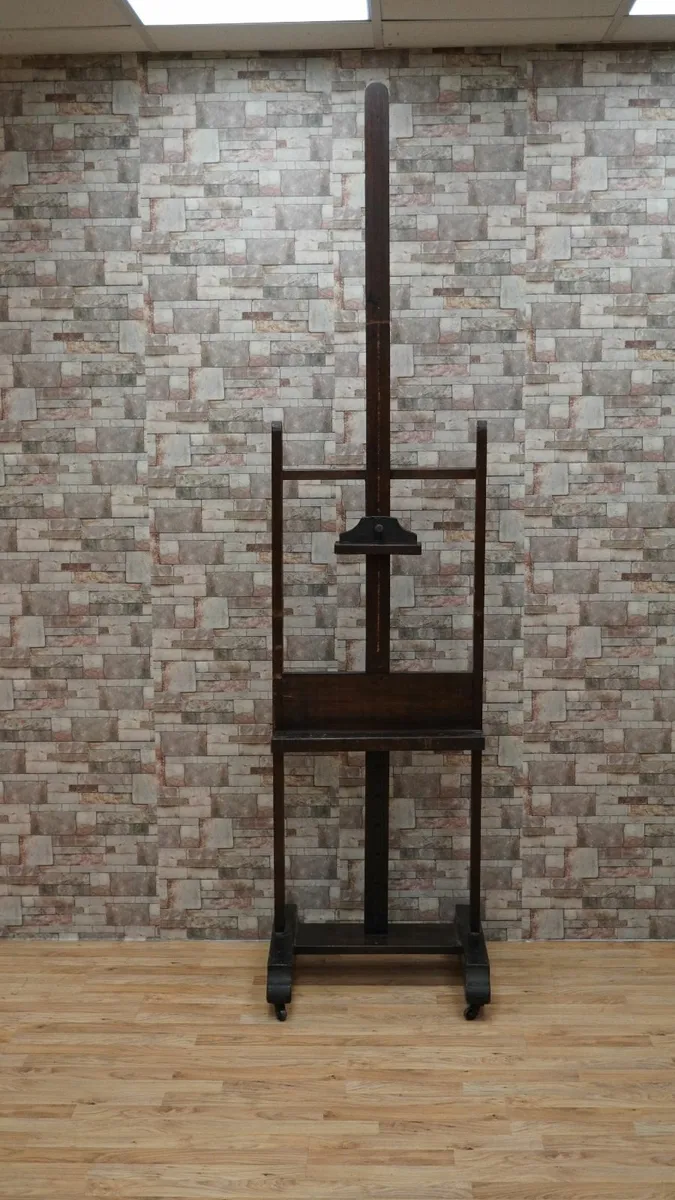 Victorian Artist’s Studio Easel on Castors - Image 1
