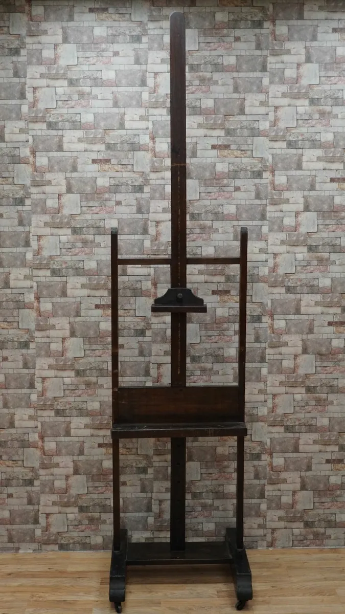 Victorian Artist’s Studio Easel on Castors - Image 2