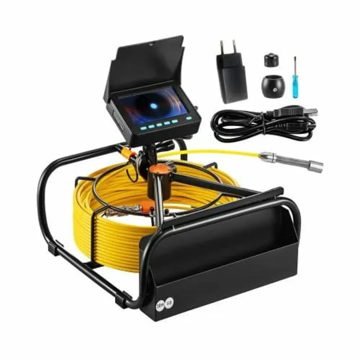 Sewer Camera, 98 ft/30 m, 4.3-inch Drain Inspectio - Image 1