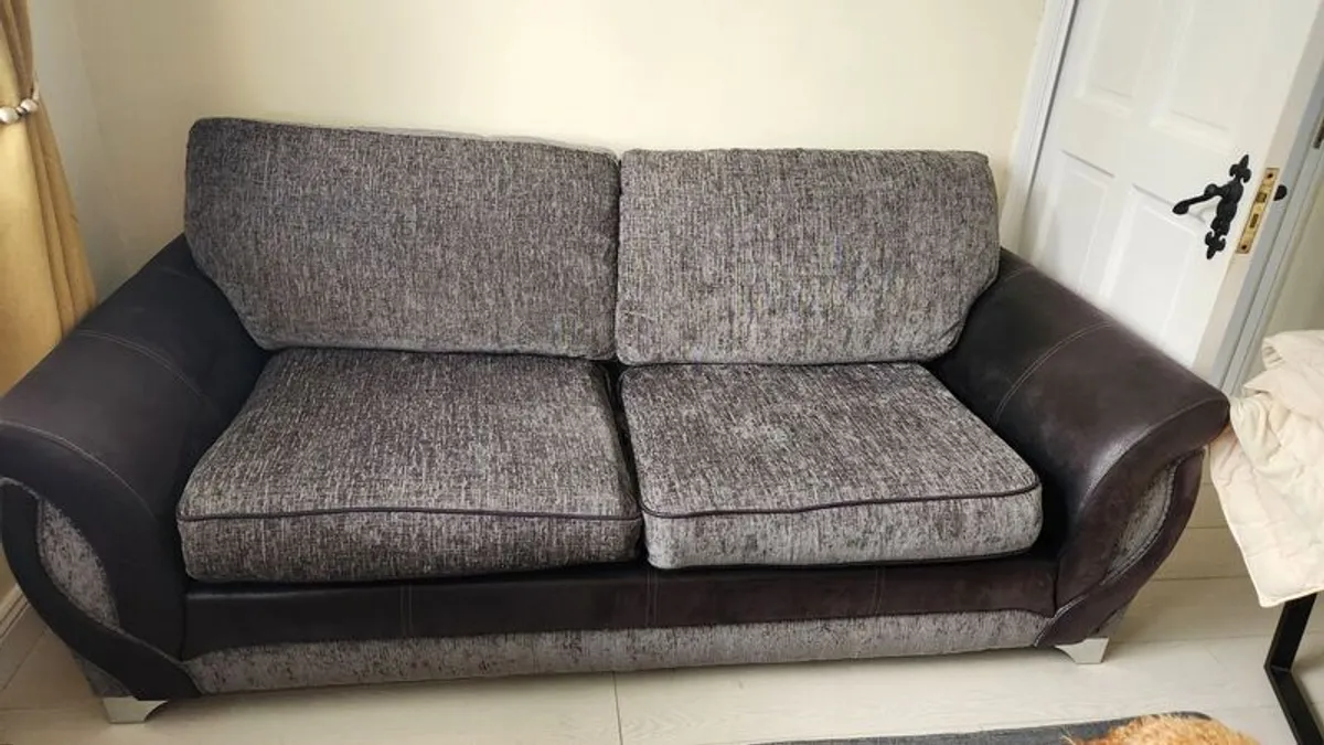 Sofa with Pouffe - Image 1