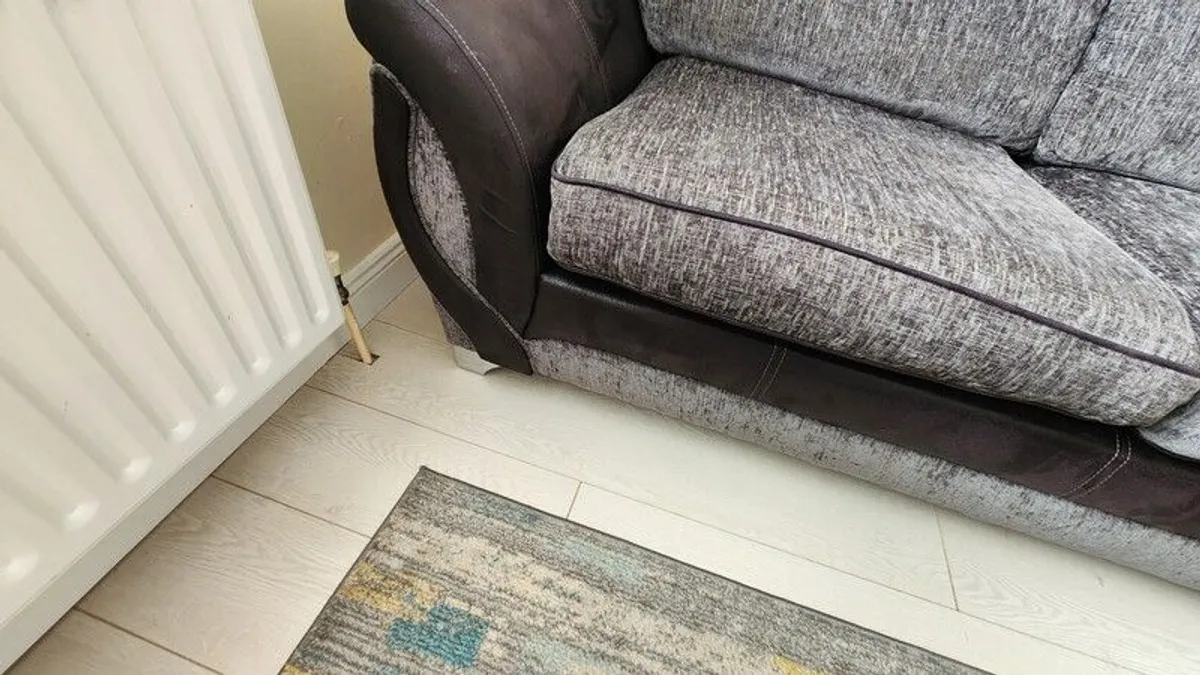 Sofa with Pouffe - Image 3