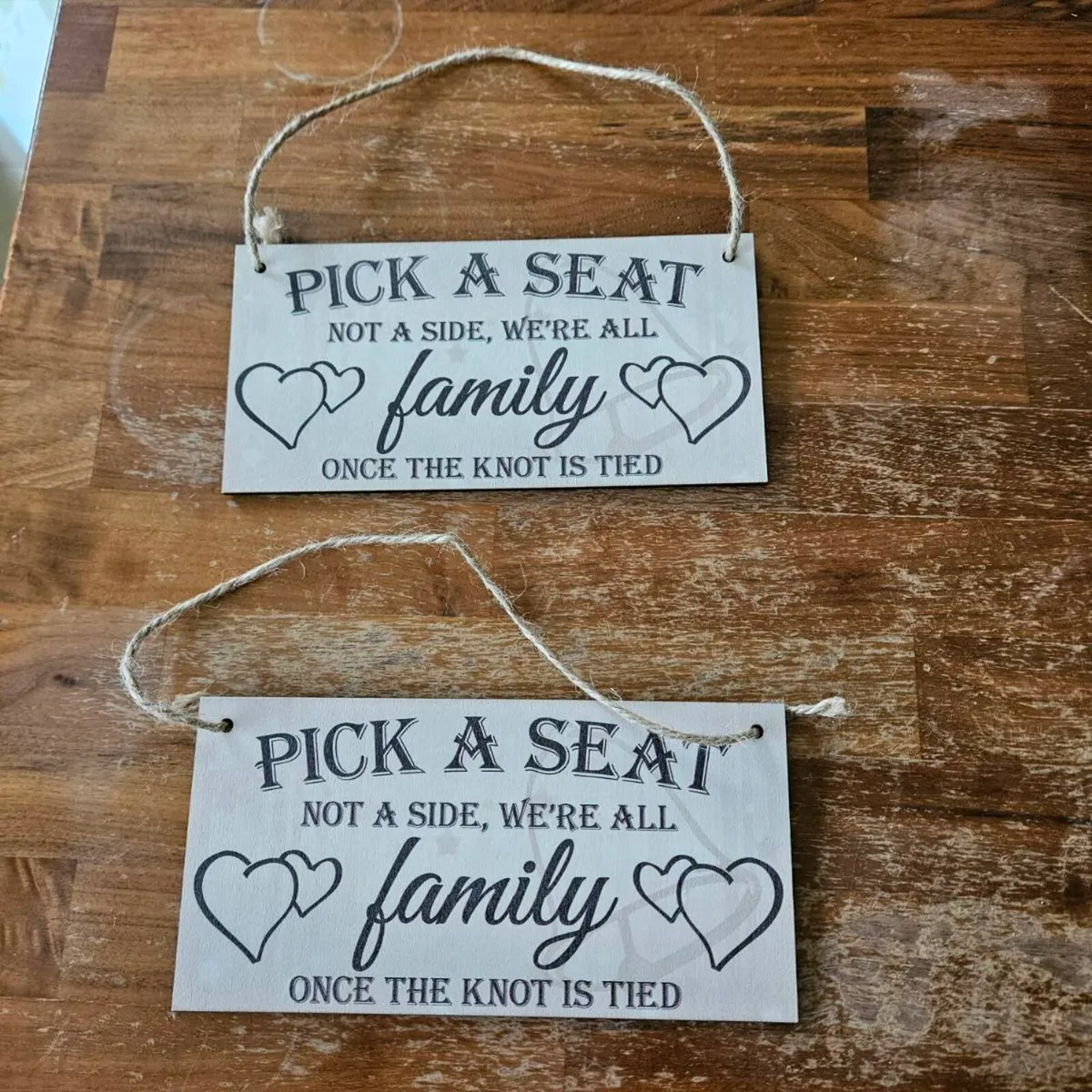 Wedding signs