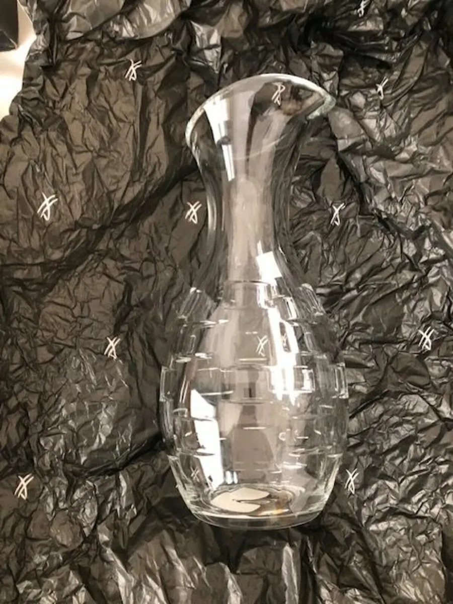 6 signed John Rocha Waterford goblets in Geo style - Image 4