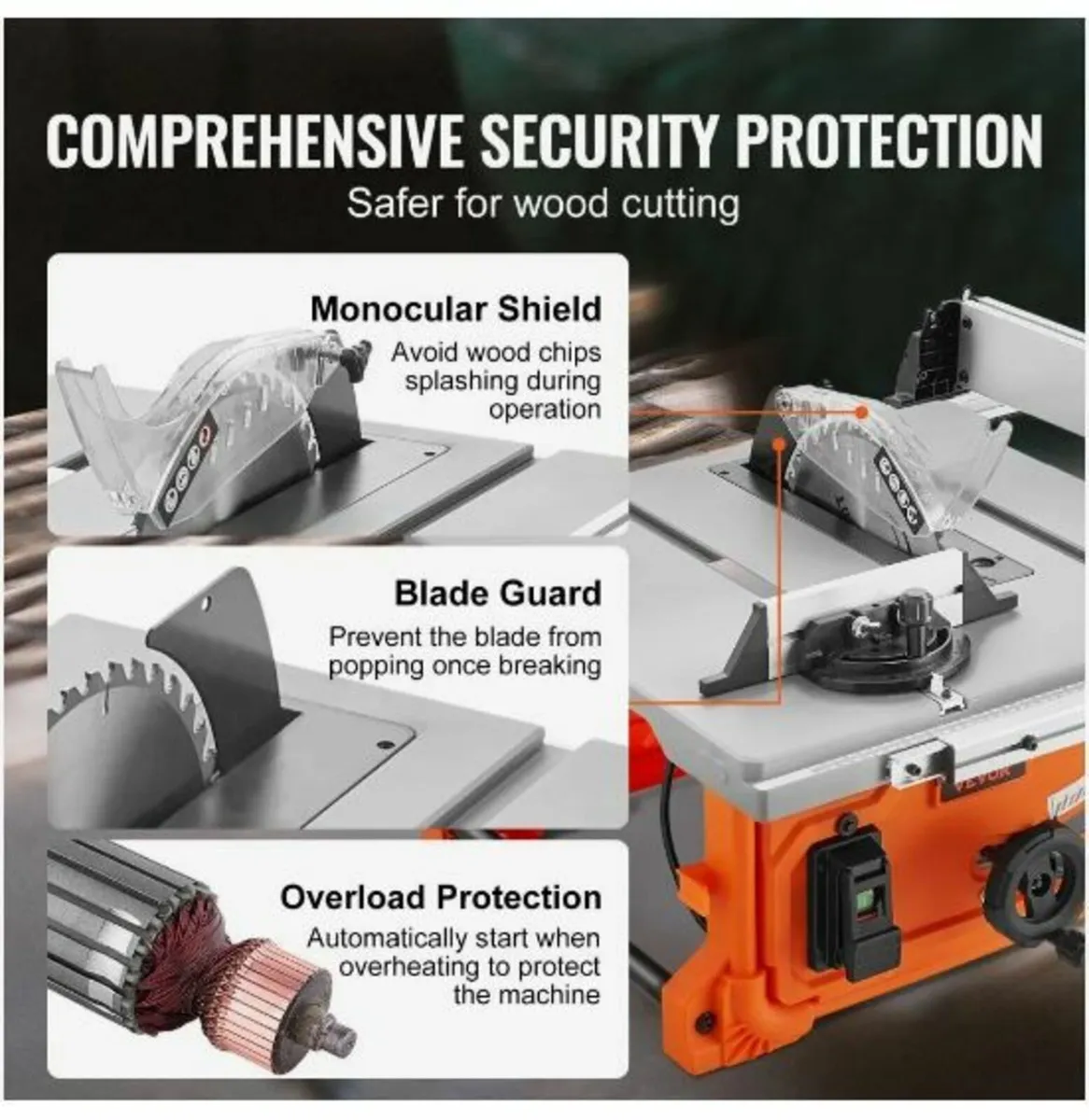 1800 W Table Saw Electric Cutting Machine - Image 3