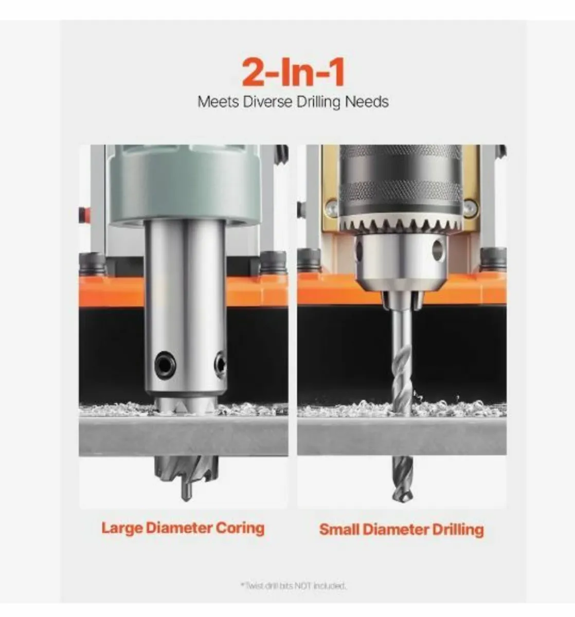Magnetic Drill, 1550W Motor 2 in Boring - Image 3
