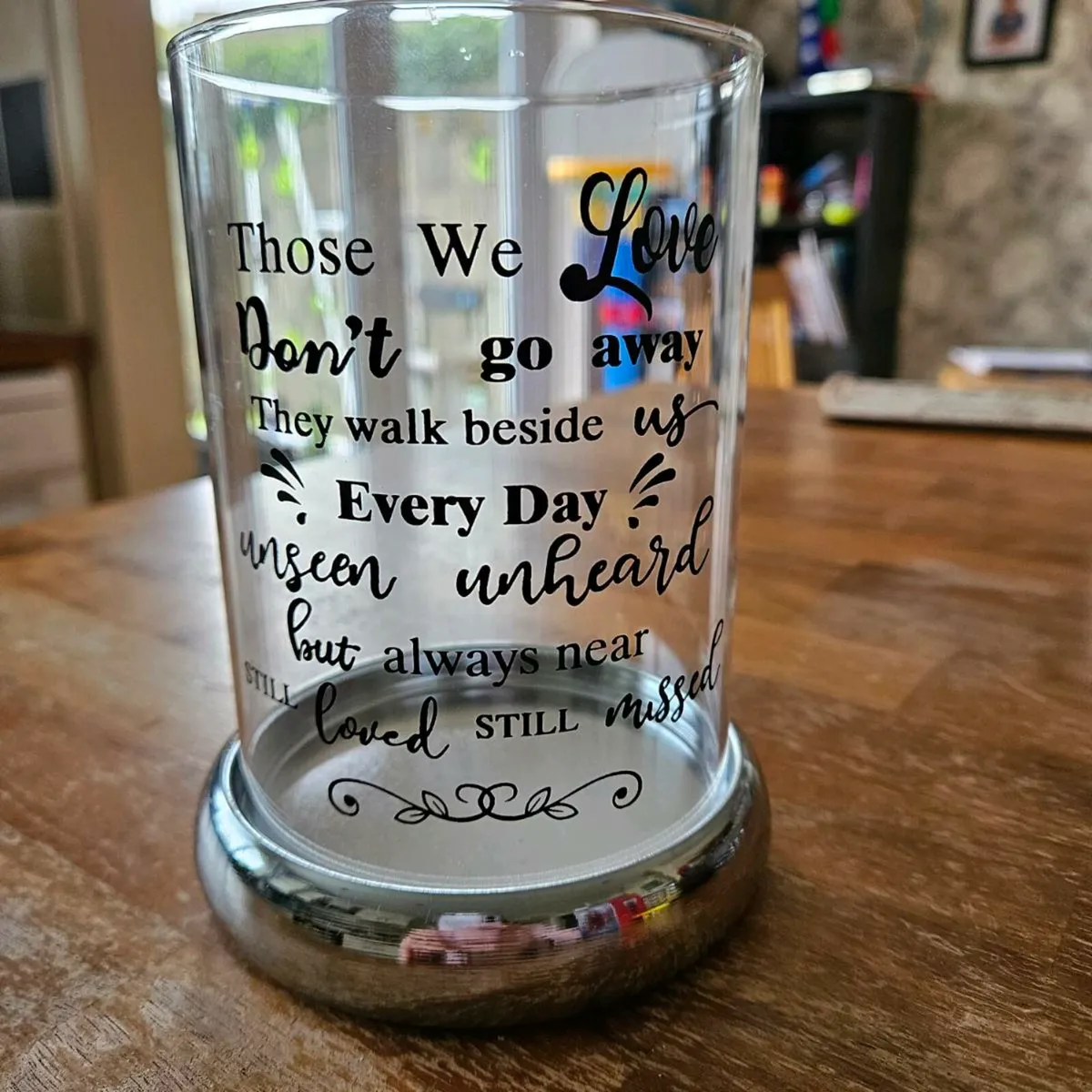Wedding remembrance candle holder