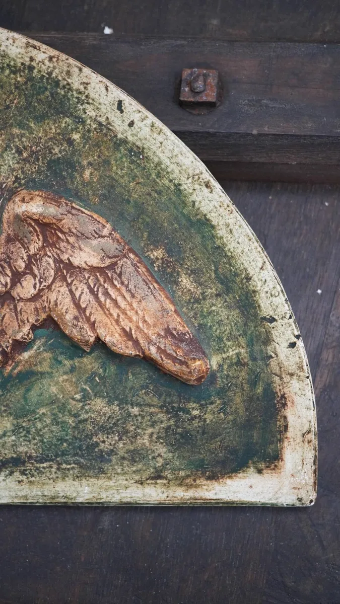 Vintage “Seraphim Demi-Lune” Wall Plaque - Image 3