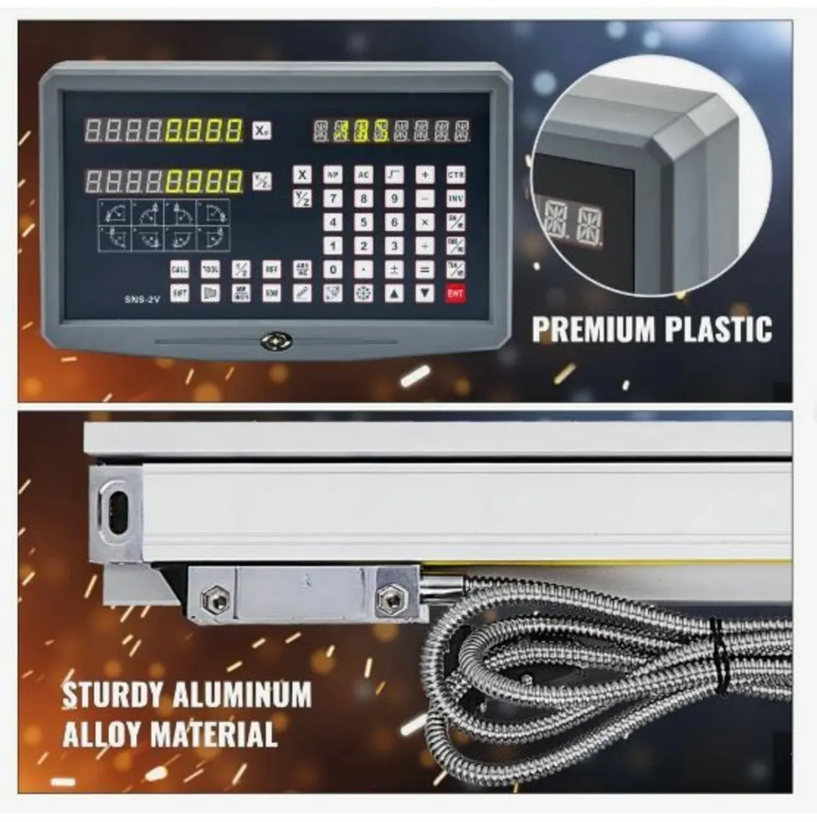2 Axis Digital Readout DRO Display 1000mm and 250 - Image 2
