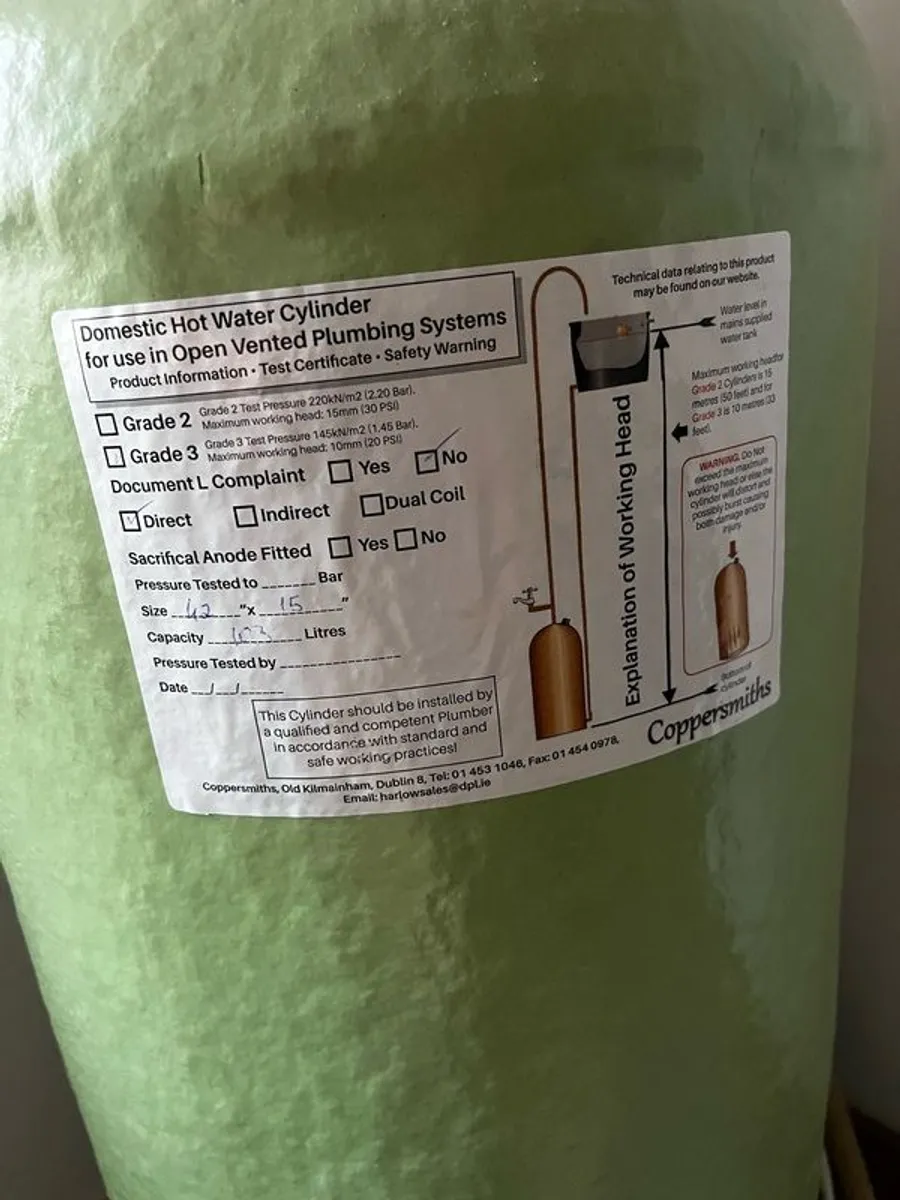 Copper Hot Water Cylinder - Image 1