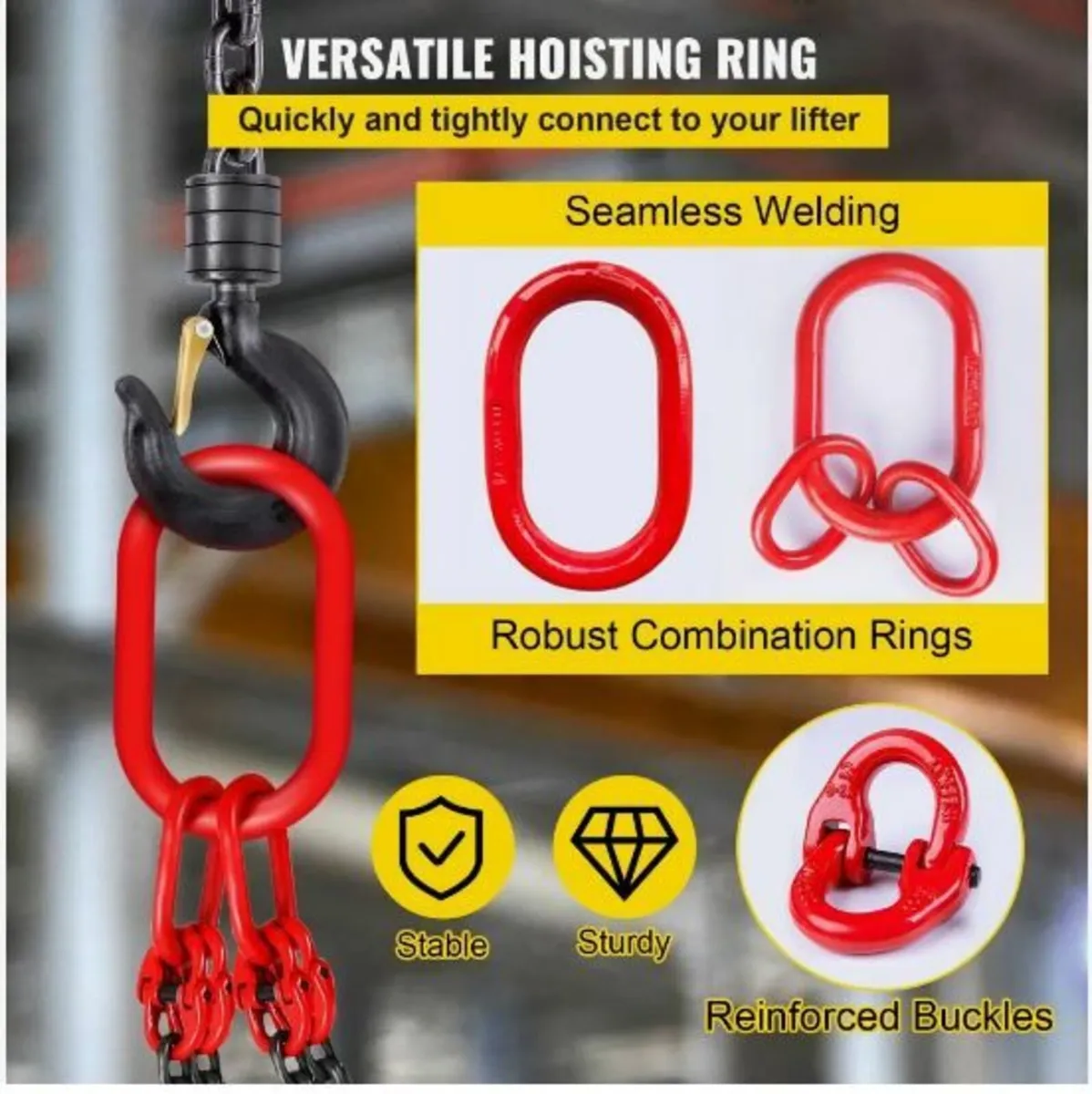 Chain Sling, 5/16 inch x 5 ft Lifting - Image 4