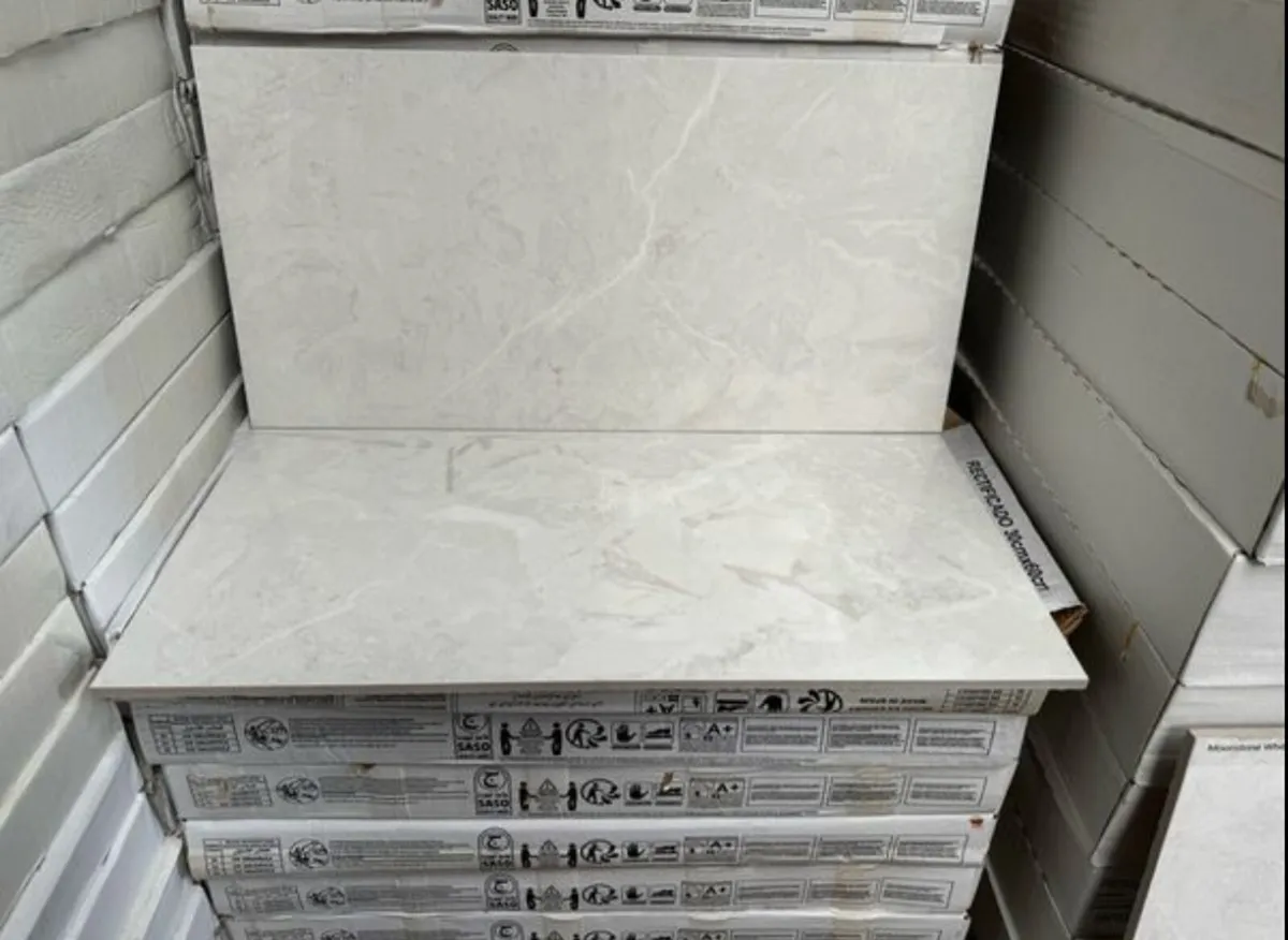 Special offer Wall & Floor Tile Stone White 30x60c