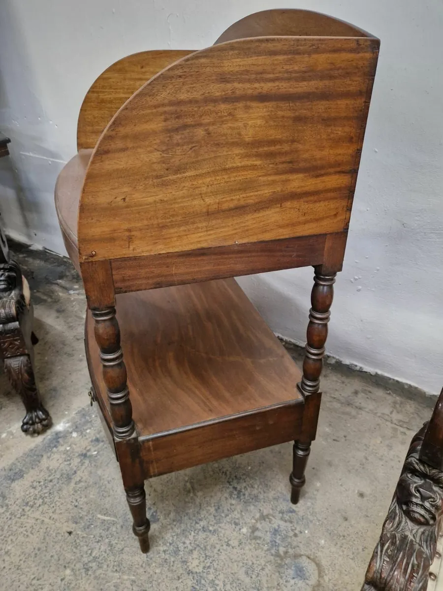 Georgian mahogany wash stand with drawers - Image 3