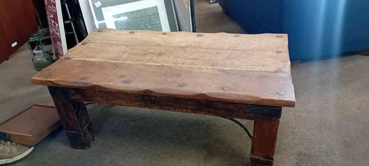 Large Solid Hardwood Coffee Table
