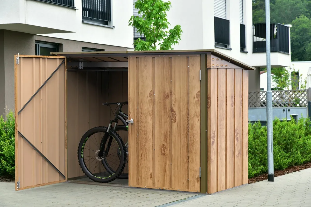 Steel Bike Garden Shed Storage Units - - Image 3