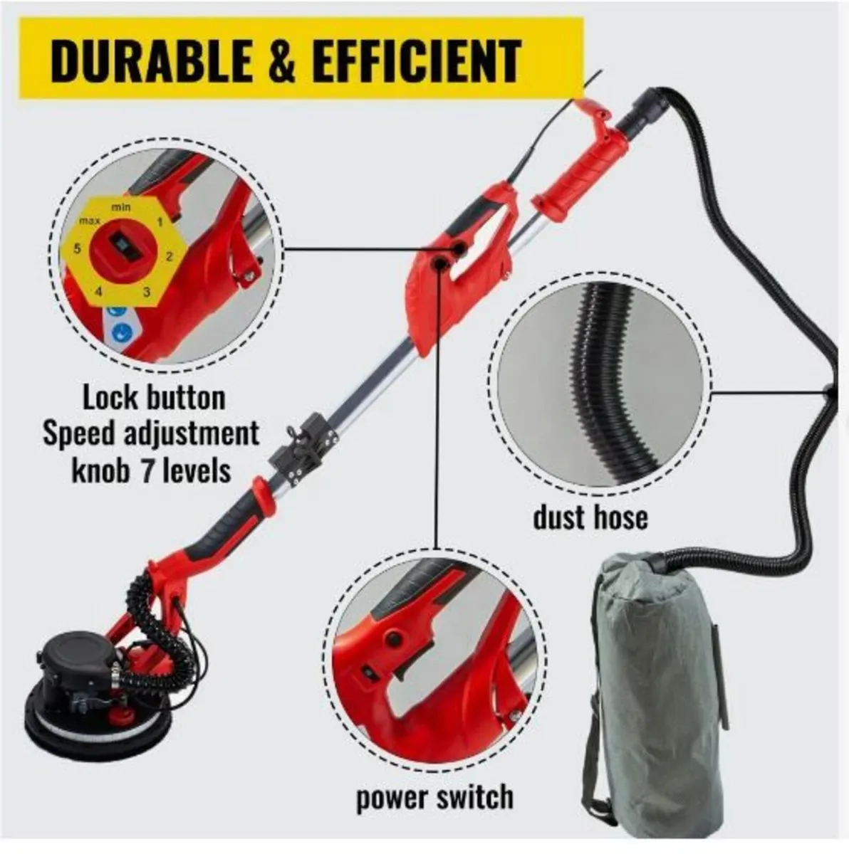 Drywall Sander 750W, Electric Drywall Sander - Image 3